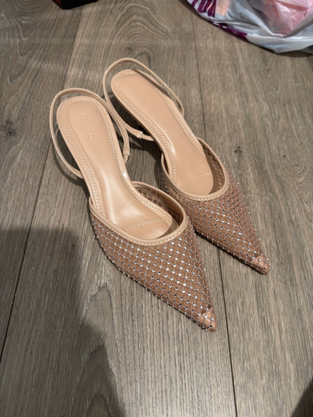 Na-kd Sparkling Mesh Pumps US 6.5